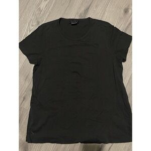 Hatch‎ Women's NURSING BREASTFEEDING T-Shirt Black Crew Neck Short Sleeve Size 1